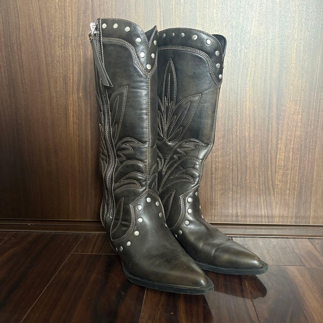 ZARA ウエスタンブーツ