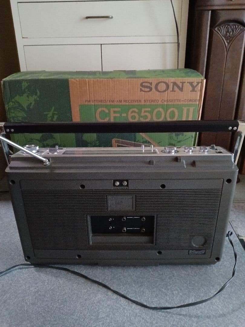 【ジャンク】昭和レトロ　SONY CF-6500 II ラジカセ