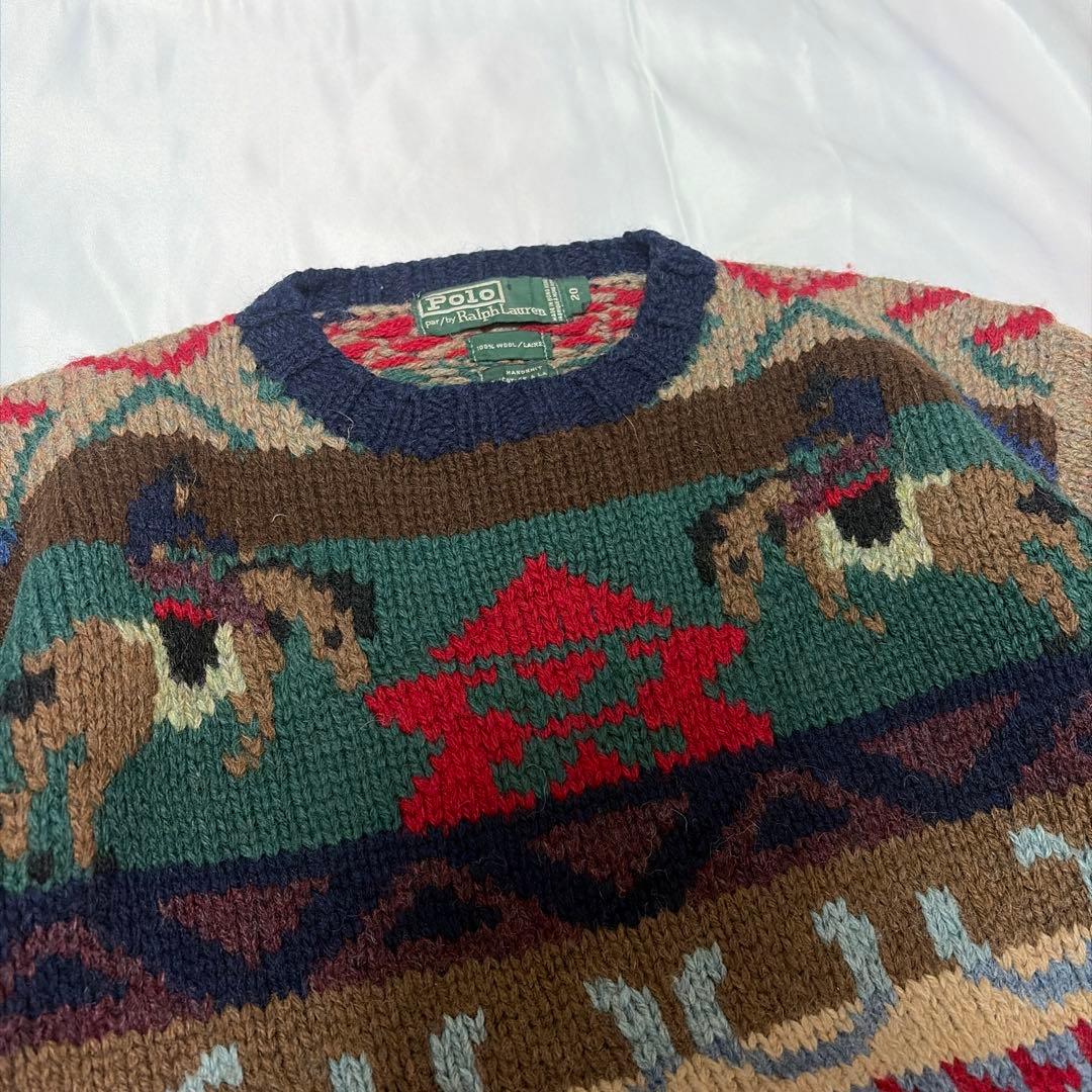 t*e様 Polo by Ralph Lauren Hand Knit