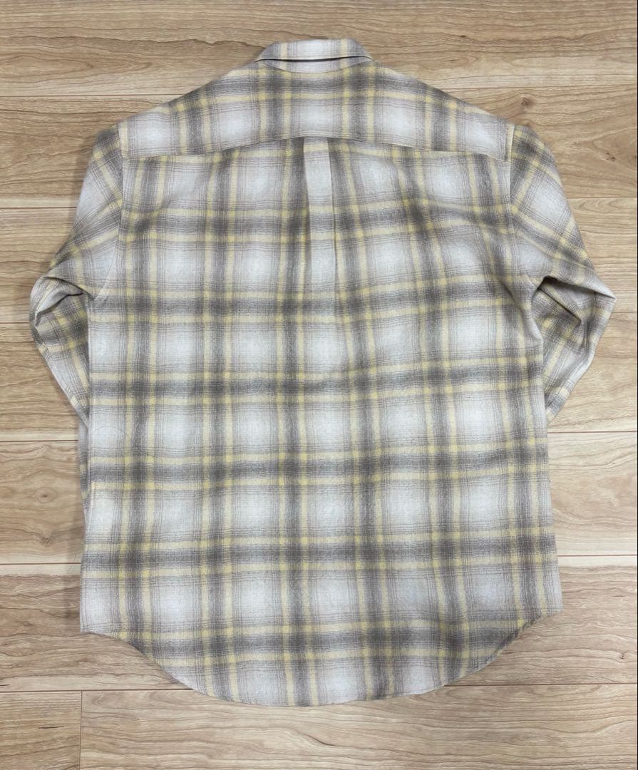 トップス AURALEE AIRY WOOL CHECK SHIRT