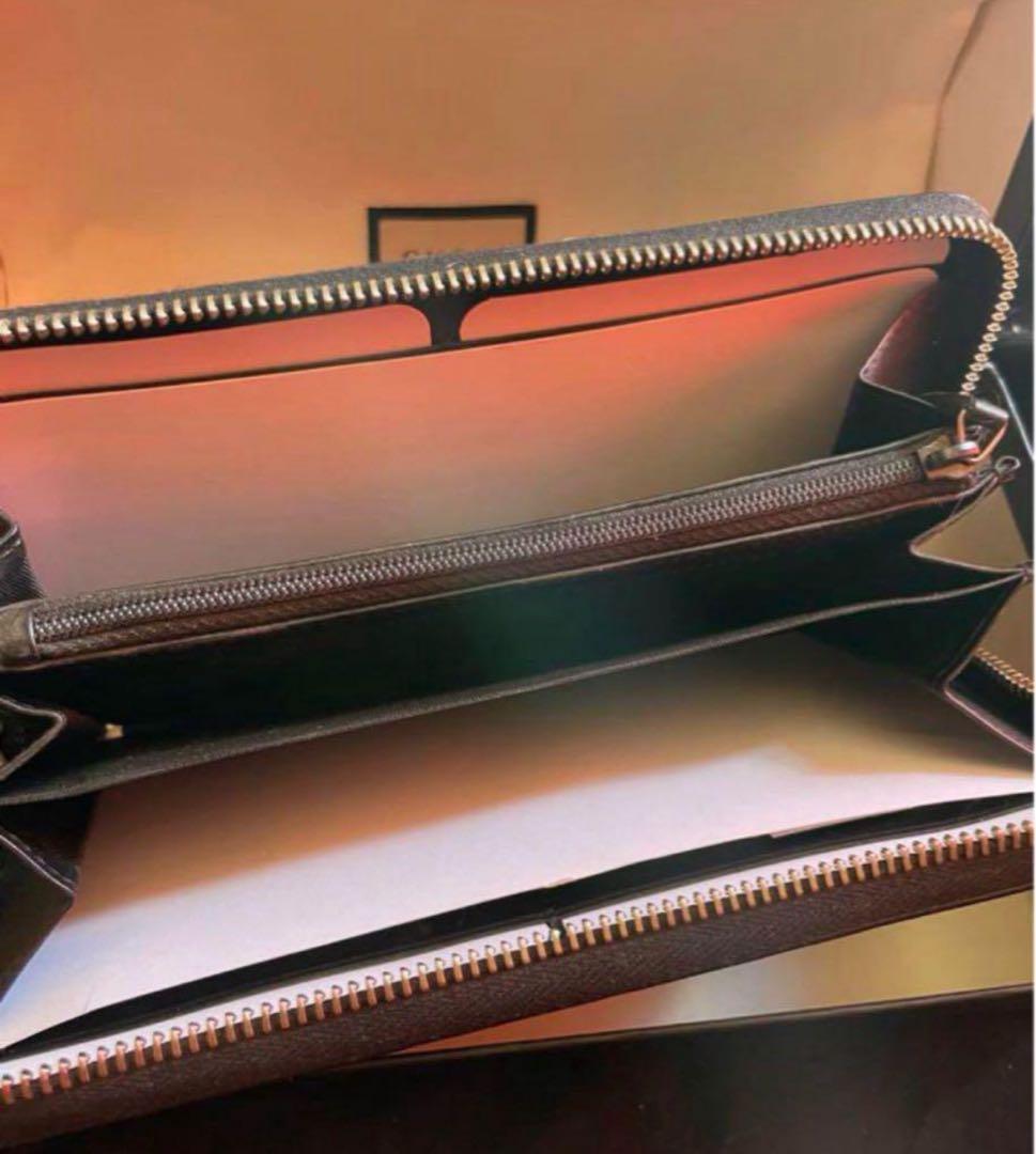 新品未使用 グッチ 長財布 GG スプリーム ラウンドジップ GUCCI