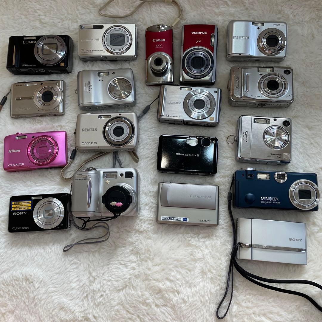 【ジャンク】Nikon Canon OLYMPUS デジタルカメラ　18個まとめ