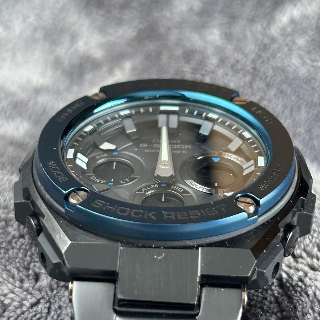 電波ソーラー メタルブレス［良品］G-SHOCK GST-W110BD