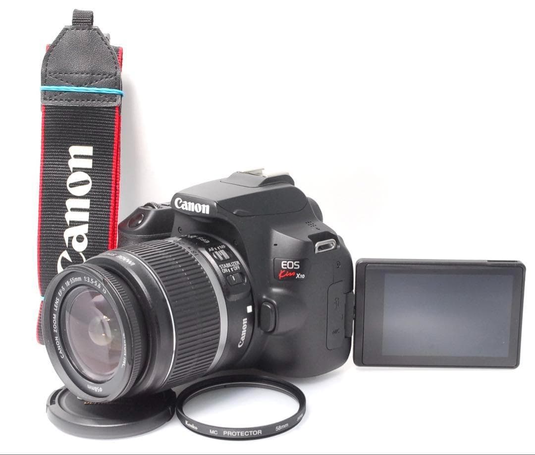 ✨Wi-Fiスマホ接続✨CANON KISS 10✨ダブルレンズ✨4K動画OK