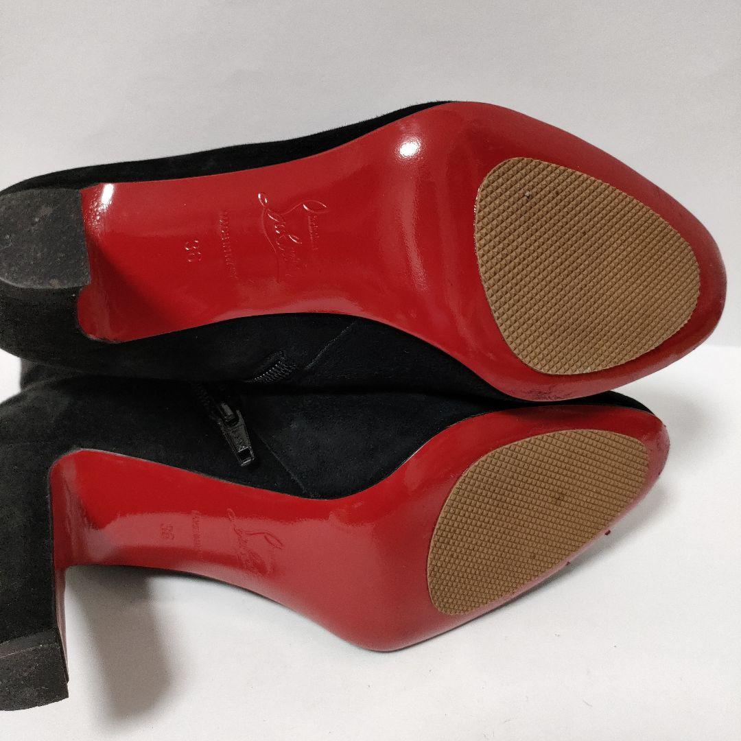 極美品❢Christian Louboutin スエードヒールブーツ ブーティ