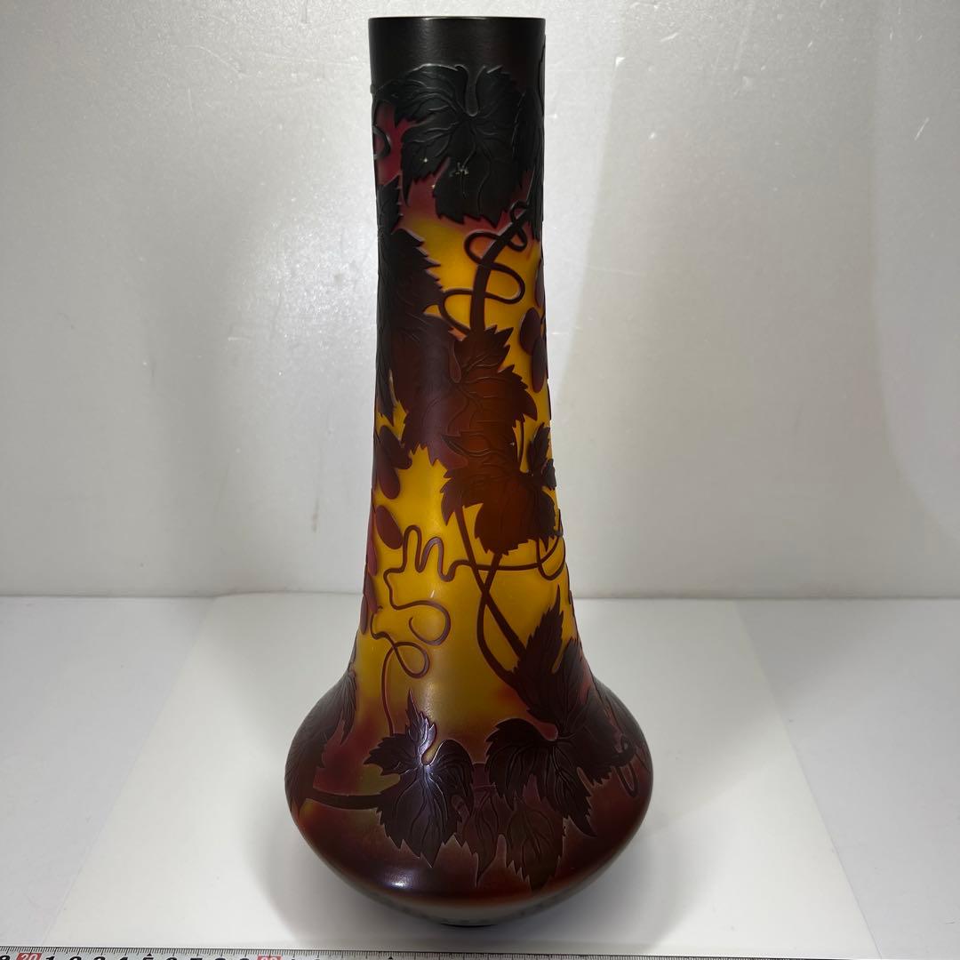 エミールガレ風花瓶　タカオ　36㎝　東里7-0816①