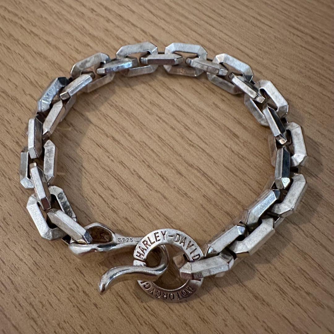 2点　シルバー925刻印　リンクチェーンブレスレット　ビンテージ