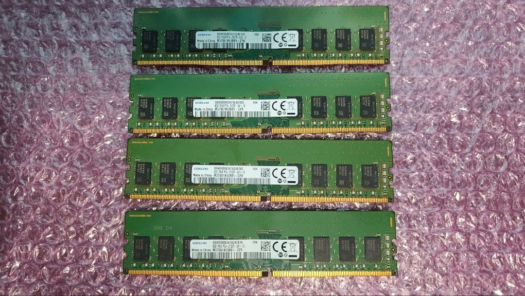 DDR4 8GBx4枚 32GB 動作確認済み ①