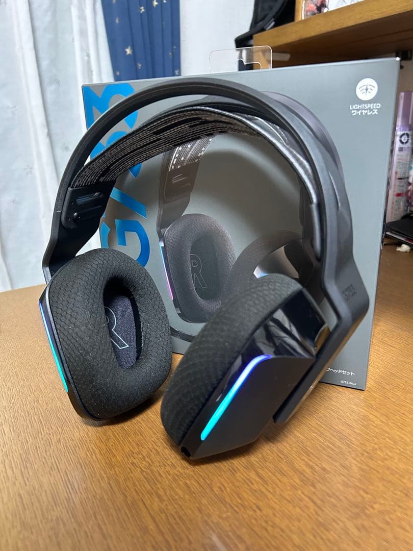 ヘッドホン Logicool G G733-BKrd