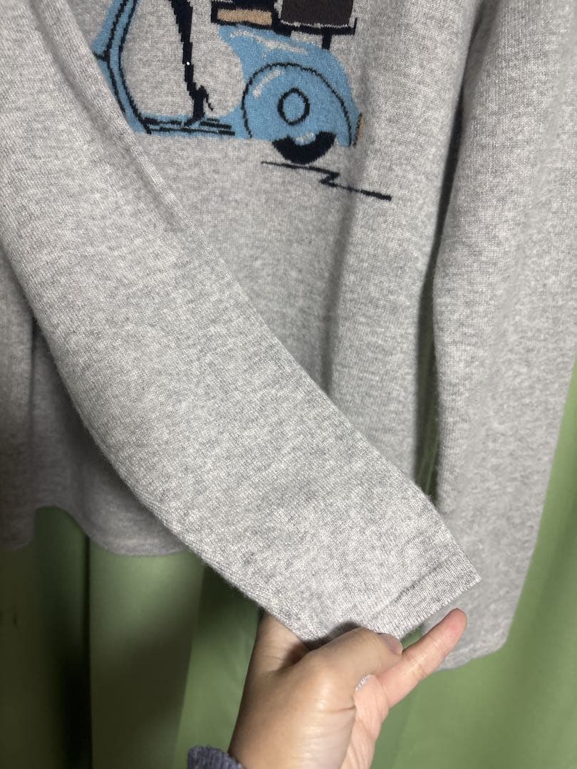 m*0様 DAMA collection 刺繍ニット 長袖 カシミヤ　上品