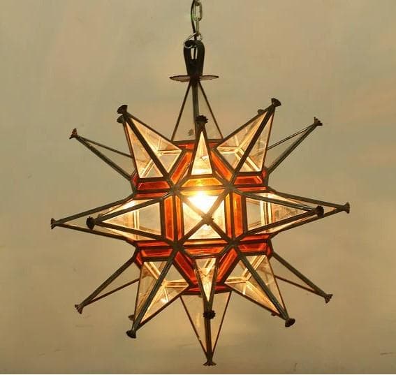 スペイン～★大型 スター ペンダントライト 激レア 希少品／50年代ヴィンテージ