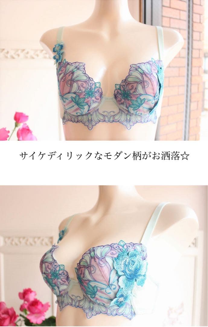 ワコール/サルート 61グループ 新品タグ付 P-upブラTバック E70