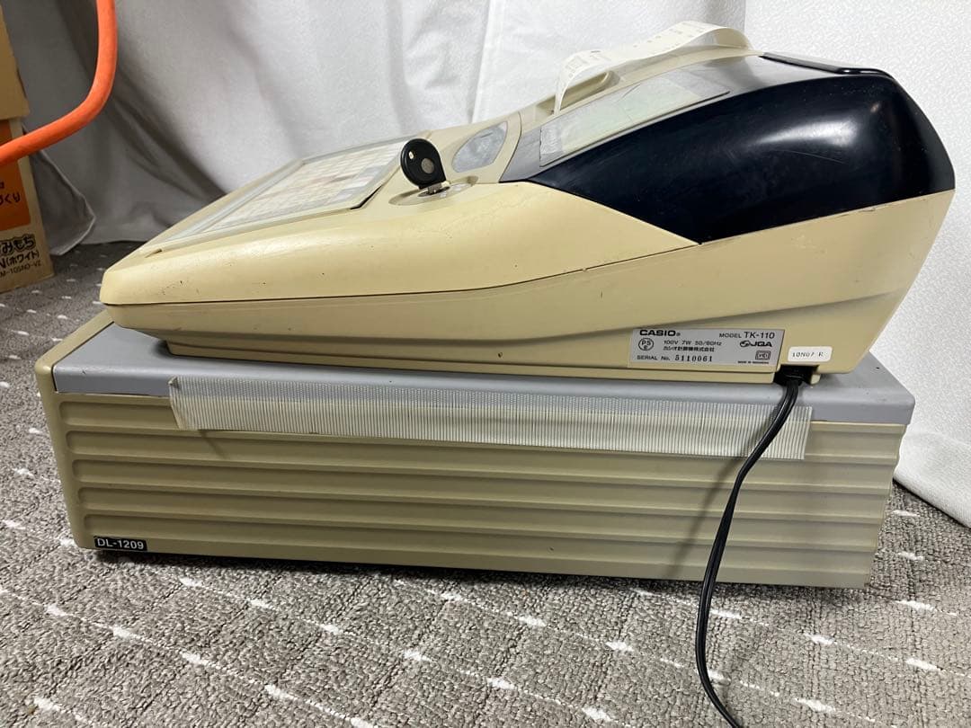 CASIO カシオ 電子レジスター TK-110 ドロア付き 動作確認済み