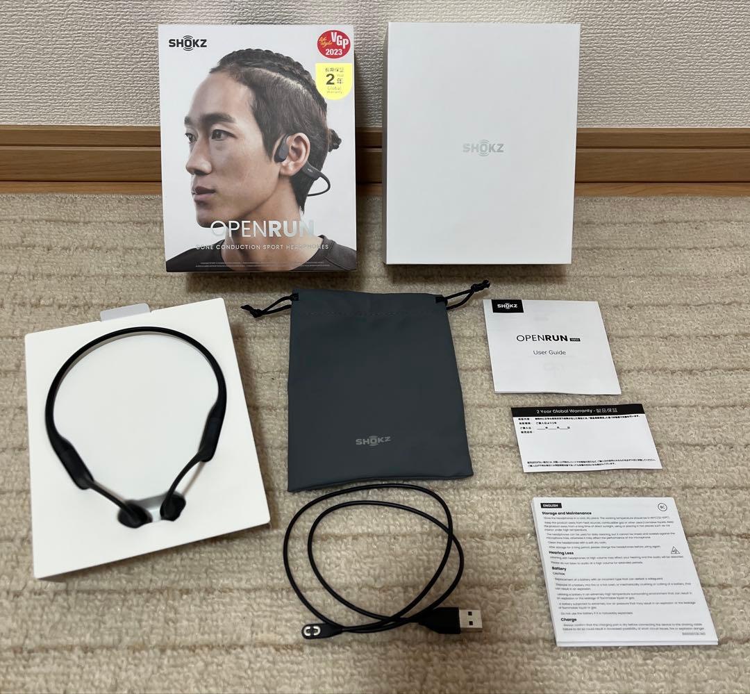 イヤホン SHOKZ OPENRUN BLACK