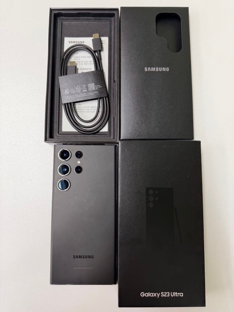 Samsung Galaxy S23 Ultra ブラック 256GB 韓国版