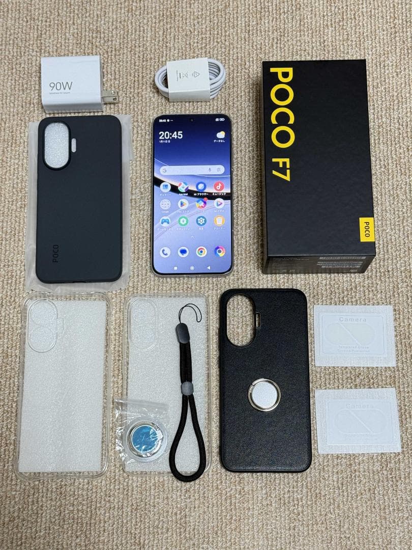 512GB)Xiaomi POCO F7 ホワイト バッテリー100% 5G