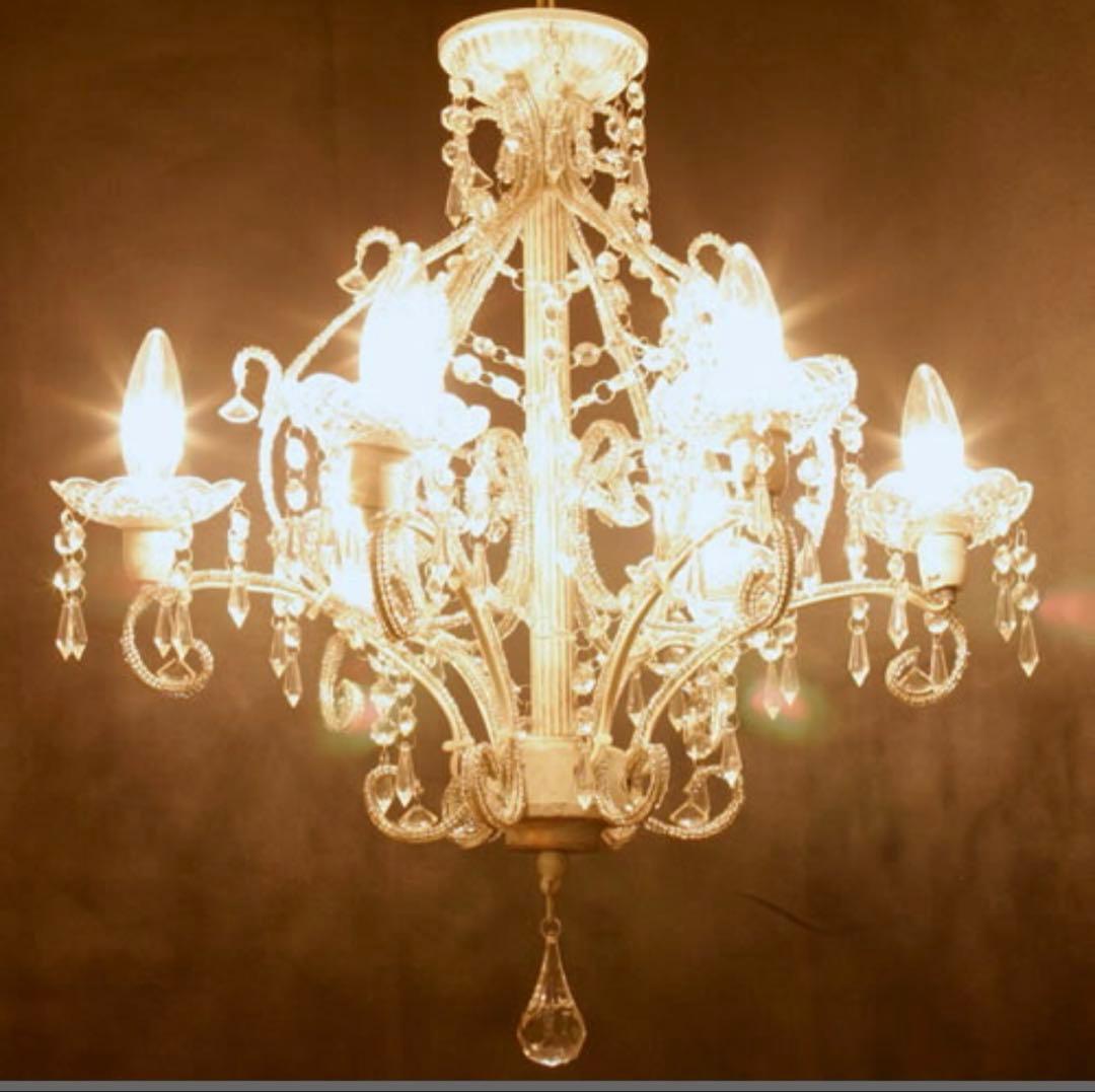 シャンデリア「 ジュエル」 アンティーク調塗装タイプ LED電球対応　6灯