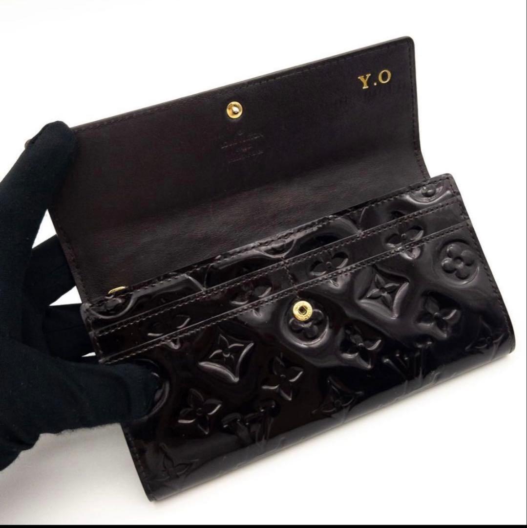 ルイヴィトン ポルトフォイユサラ ヴェルニ 長財布 10カード