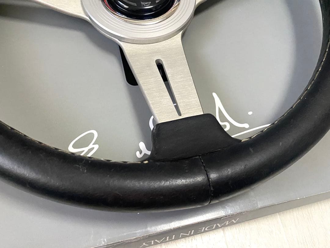 NARDI レザーステアリング33Φ 即決大歓迎　ナルディ　小径　 希少 FET