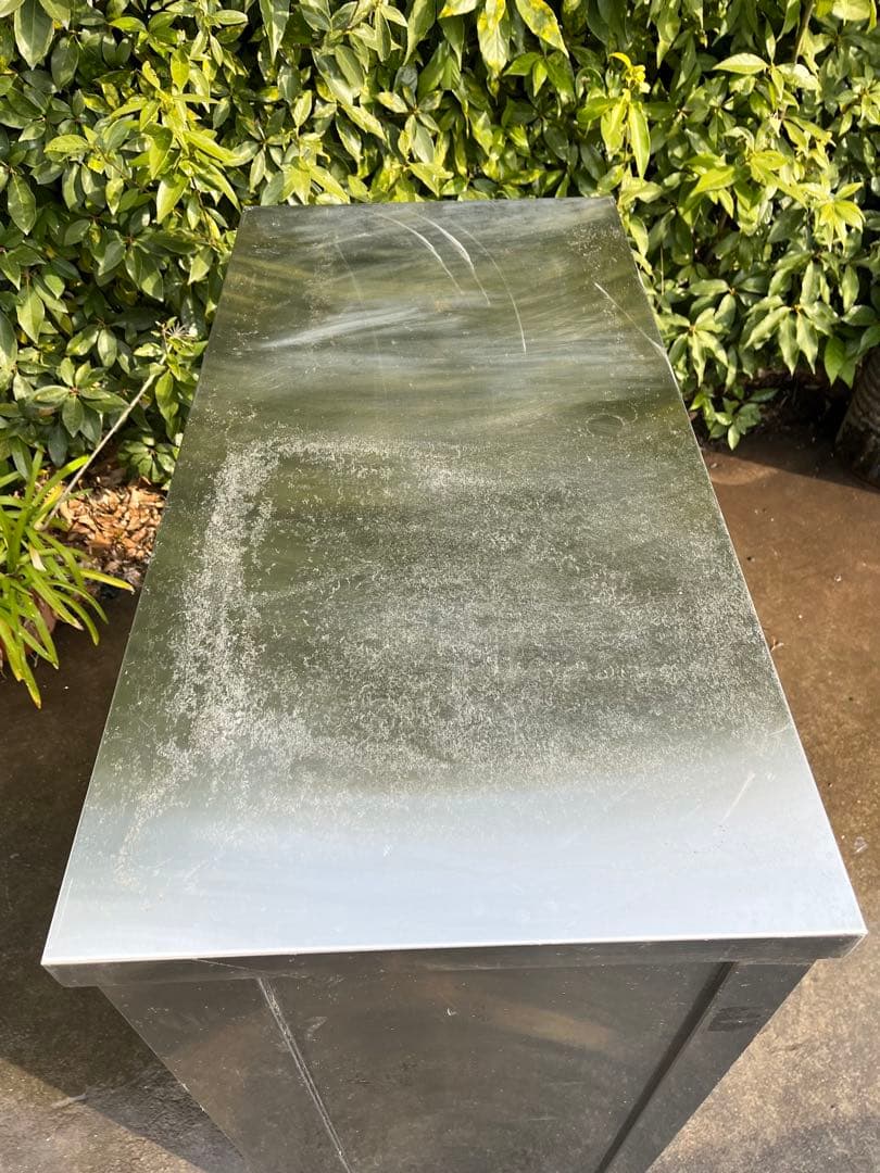 ステンレスは引き出し付きキャビネット　食器棚　作業台　890×450×1050