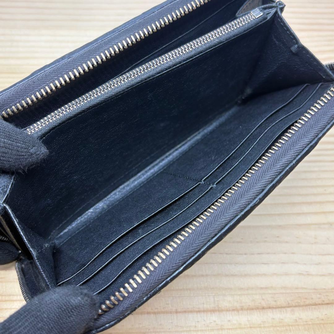 ボッテガヴェネタ　長財布　イントレチャート　パイソン