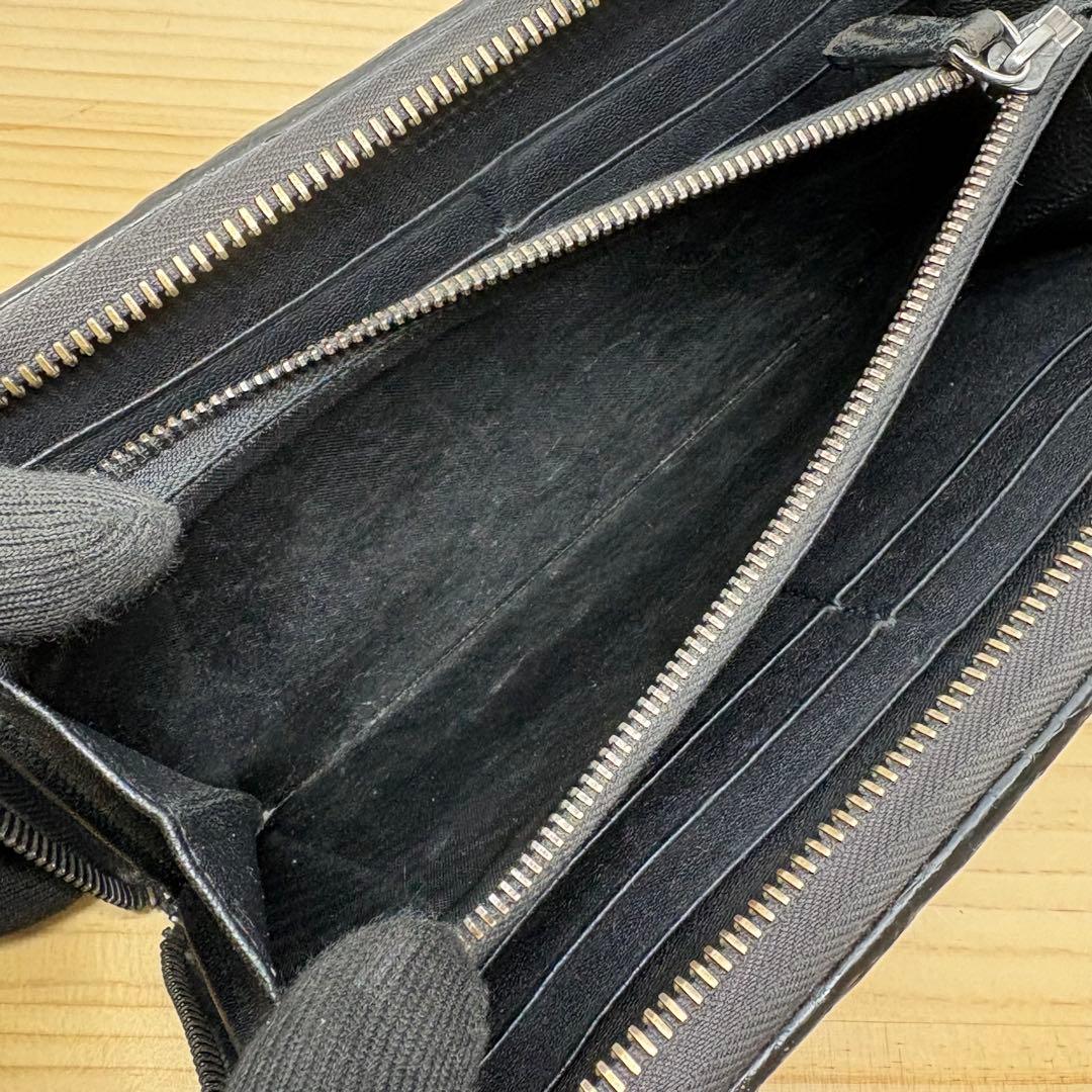 ボッテガヴェネタ　長財布　イントレチャート　パイソン