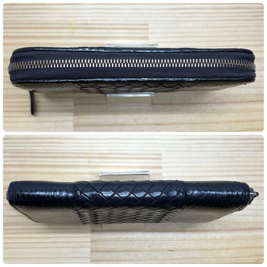 ボッテガヴェネタ　長財布　イントレチャート　パイソン