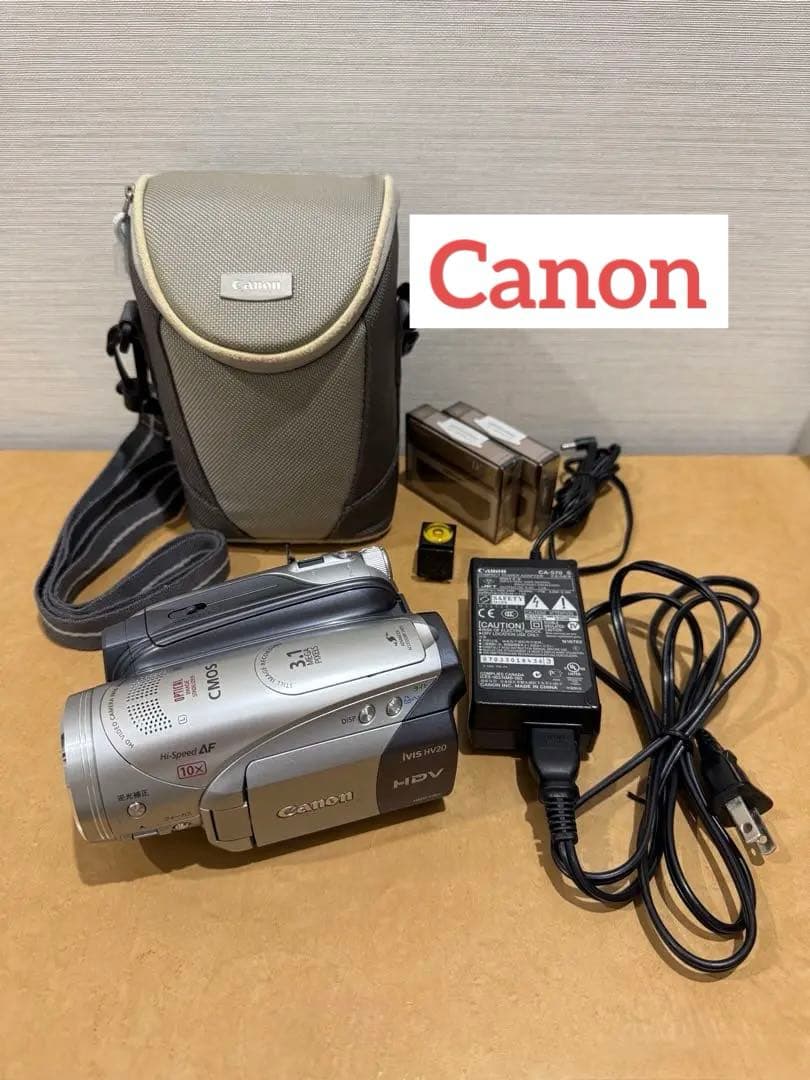 Canon HDV ビデオカメラ iVIS HV20 シルバー 充電器付き