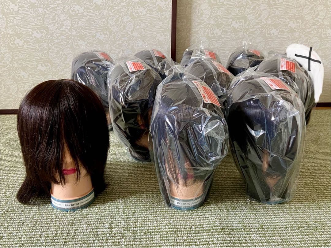 ビューラックス 美容師実技試験用 カットウィッグ 未使用10体