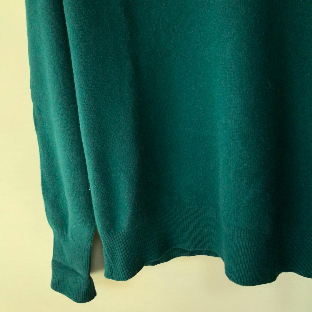 Ballantyne バランタイン カシミヤVネックニット 40英国製 グリーン