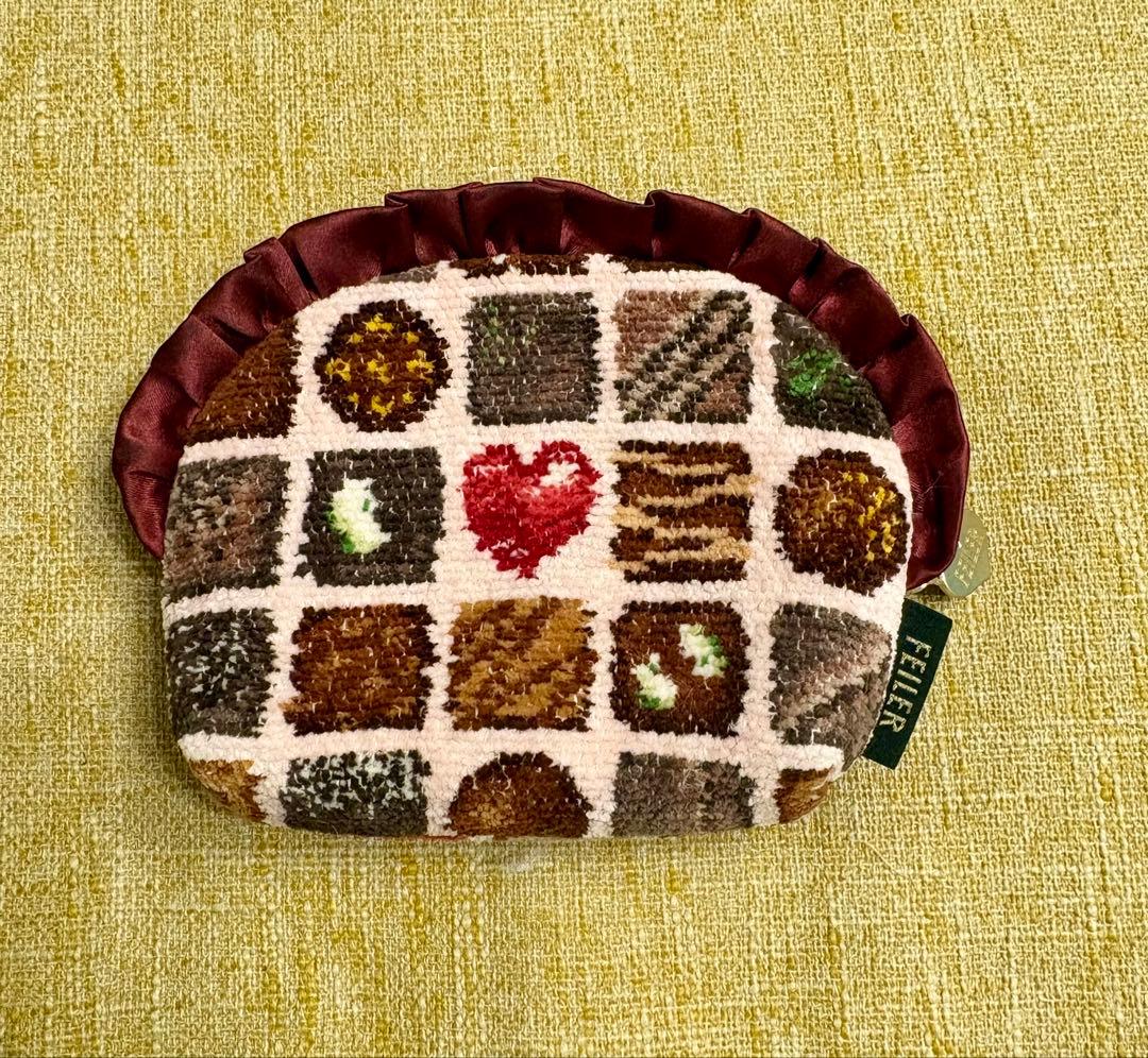 フェイラー コフレドショコラ　ポーチ　フリル 　ハート　チョコ　チョコレート