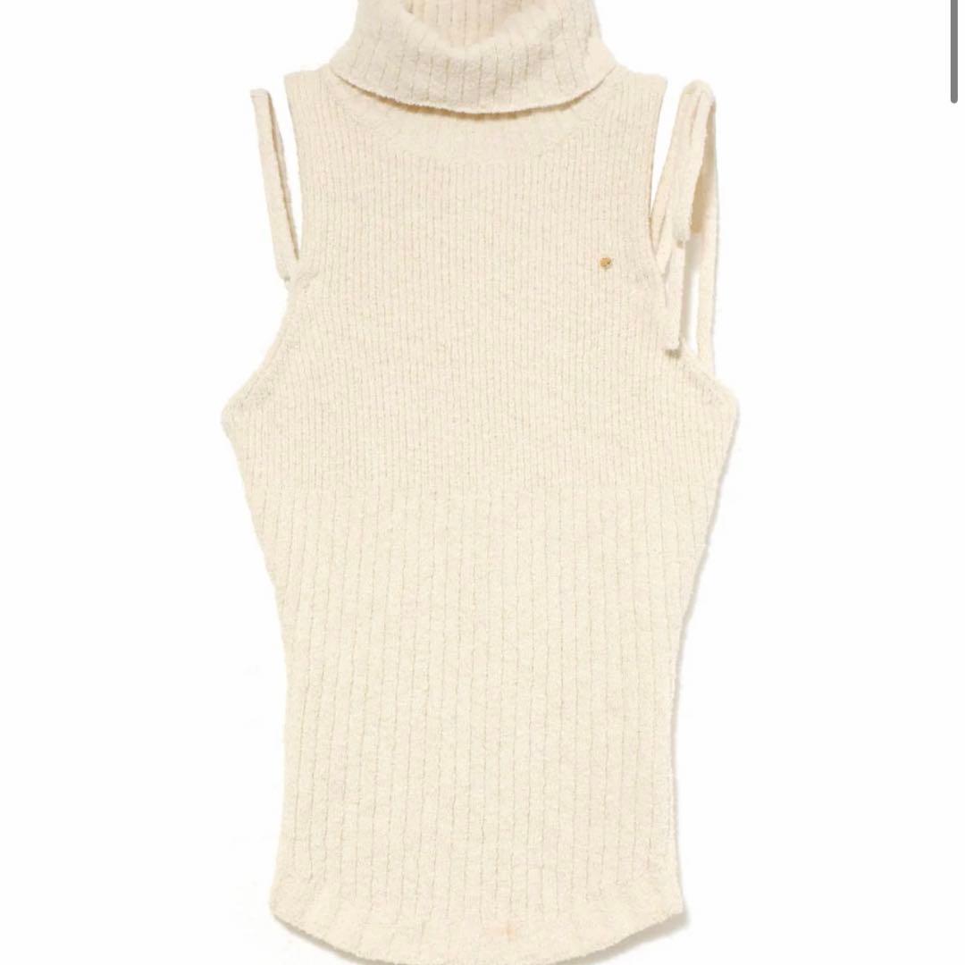 トップス andmary Rumi knit tank ivory