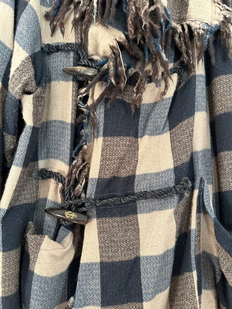 kapital フリンジブロックチェックジャケット