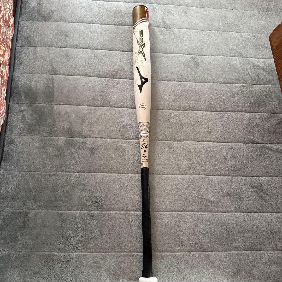 ソフトボール革用バット ミズノX02 76センチ　720g