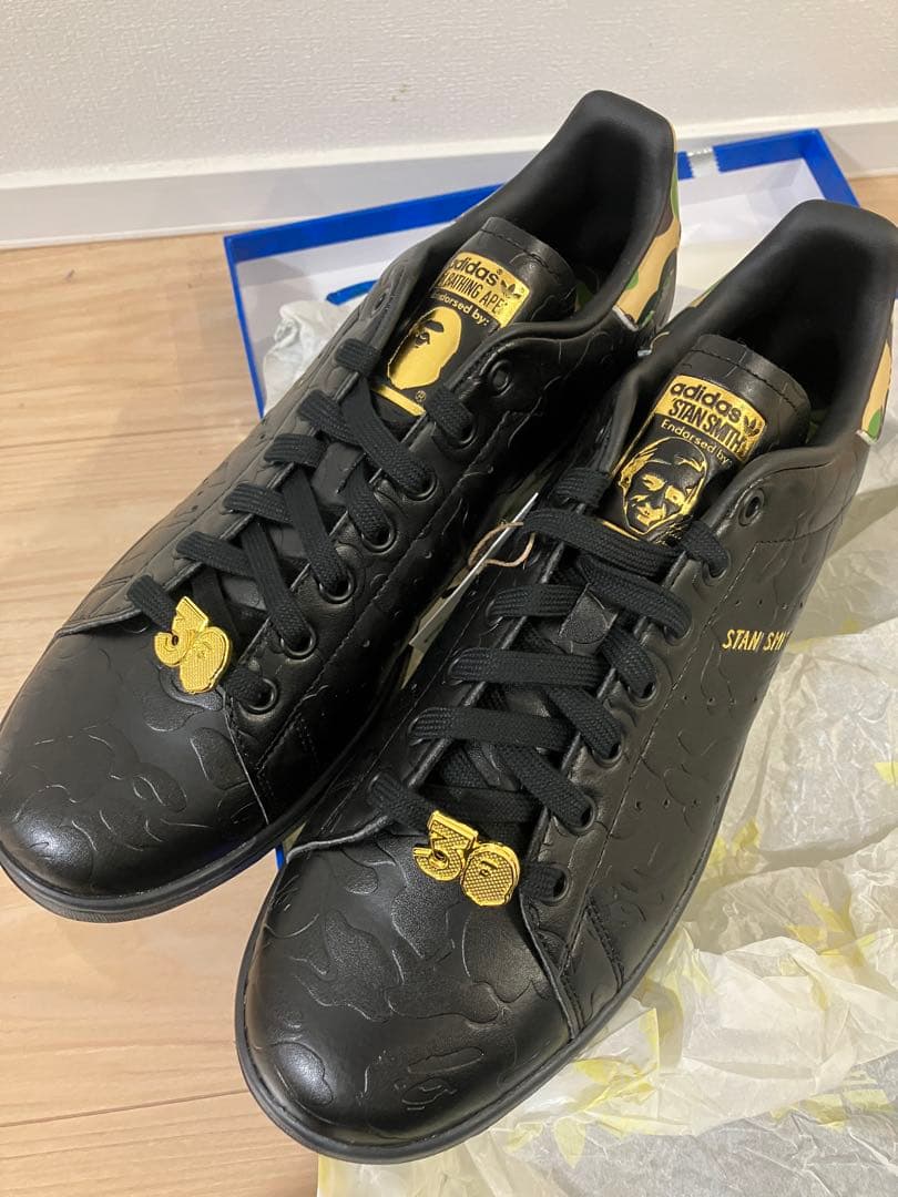 靴 adidas Stan Smith baqe black