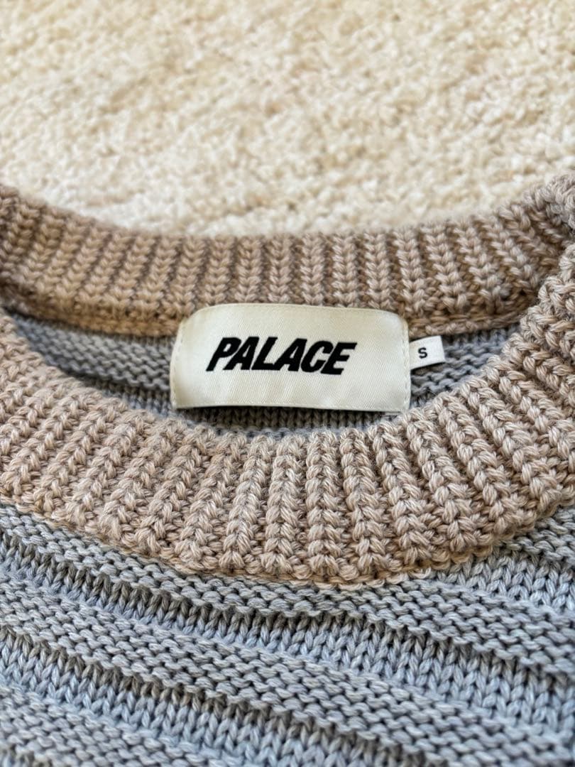 パレススケートボード palace パッチワーク ニット マルチ Sサイズ