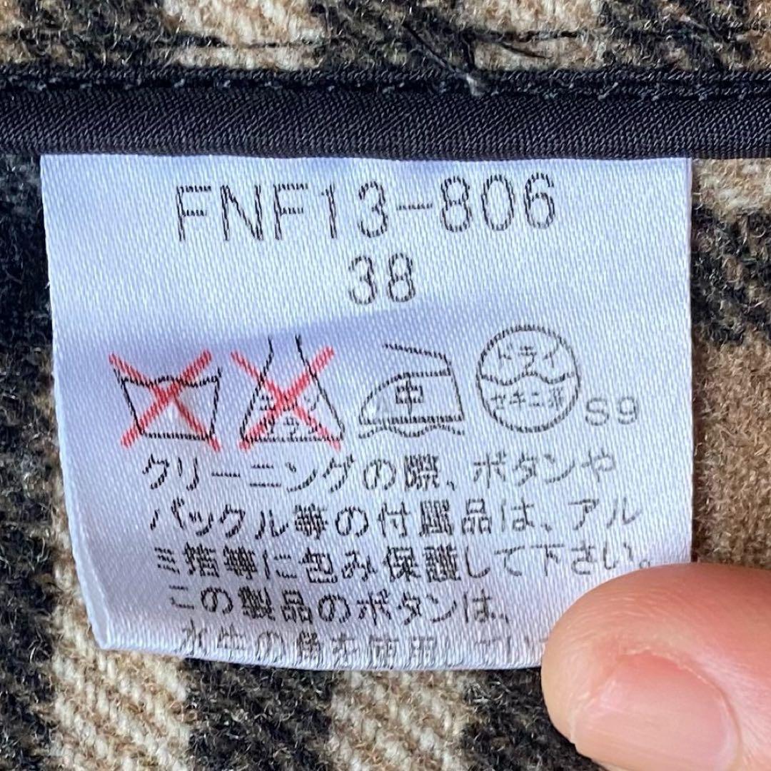 【裏地総チェック】バーバリーブルーレーベル ダッフルコート 黒　メルトンウール