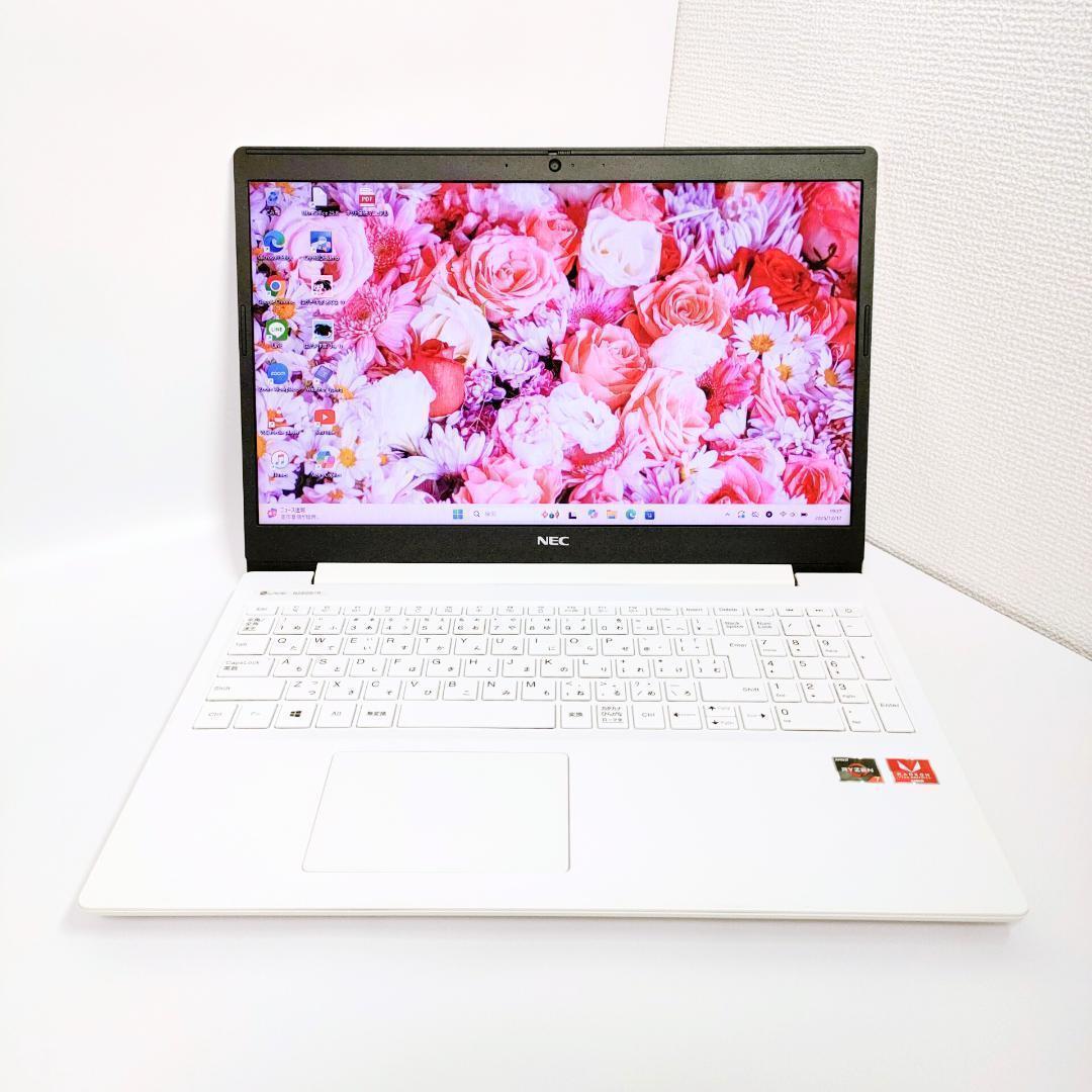 Ryzen7✨️NEC/windows11/SSD/カメラ付き白ノートパソコン