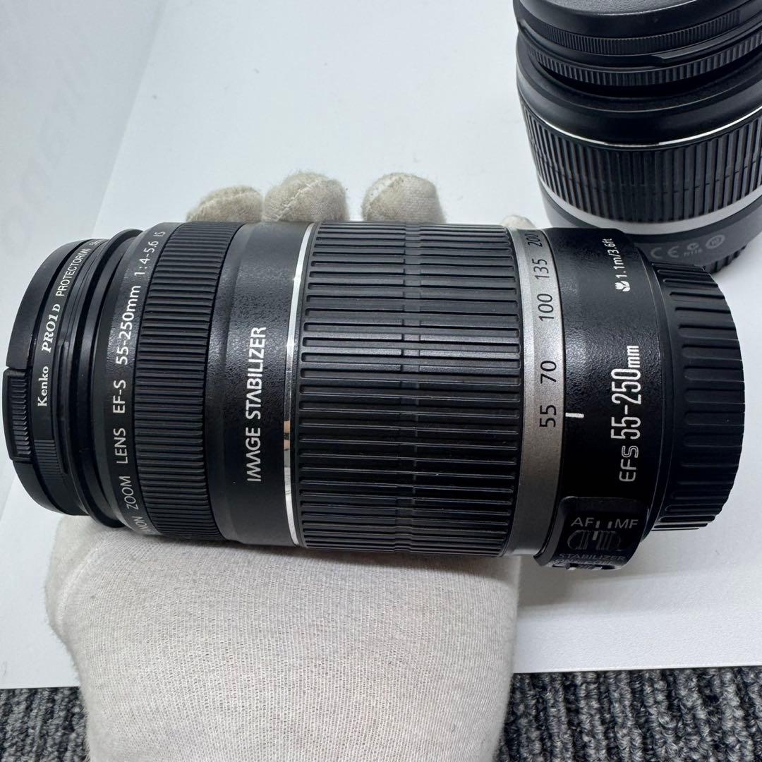 キャノンレンズ 2個セットEF-S 18-55mm EF-S 55-250mm