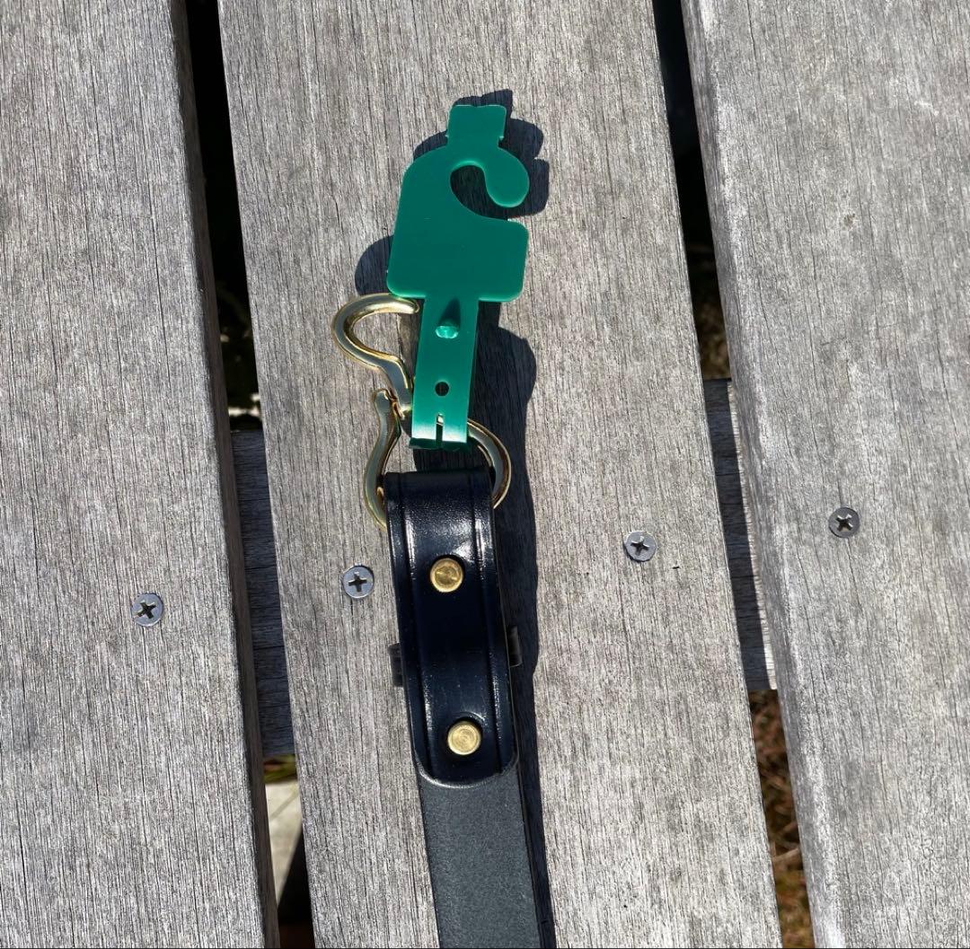 新品 TORY leather 34インチ フック バックル ベルト ブラス細