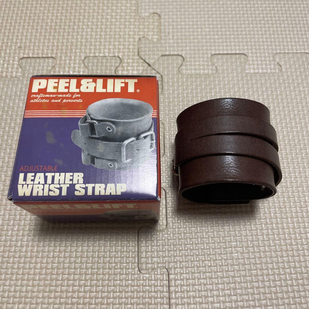 weekend sequel peel&lift 藤原ヒロシ レザーブレス　茶色