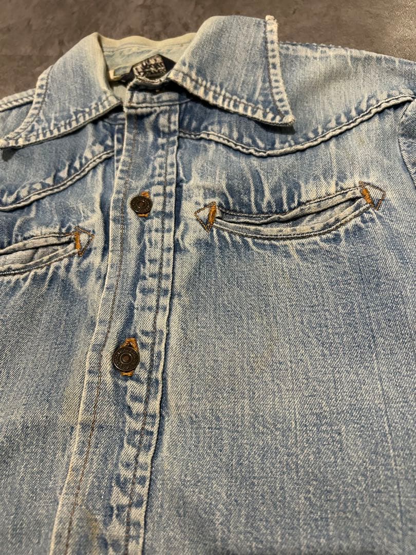 70’s Levi's フレッシュプロデュース デニムウエスタンシャツ 70s