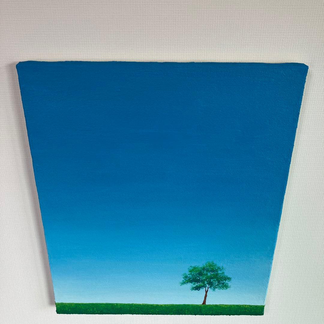 絵画　油絵　原画　木のある風景　風景画　Ｆ8サイズ　Ｓ.I