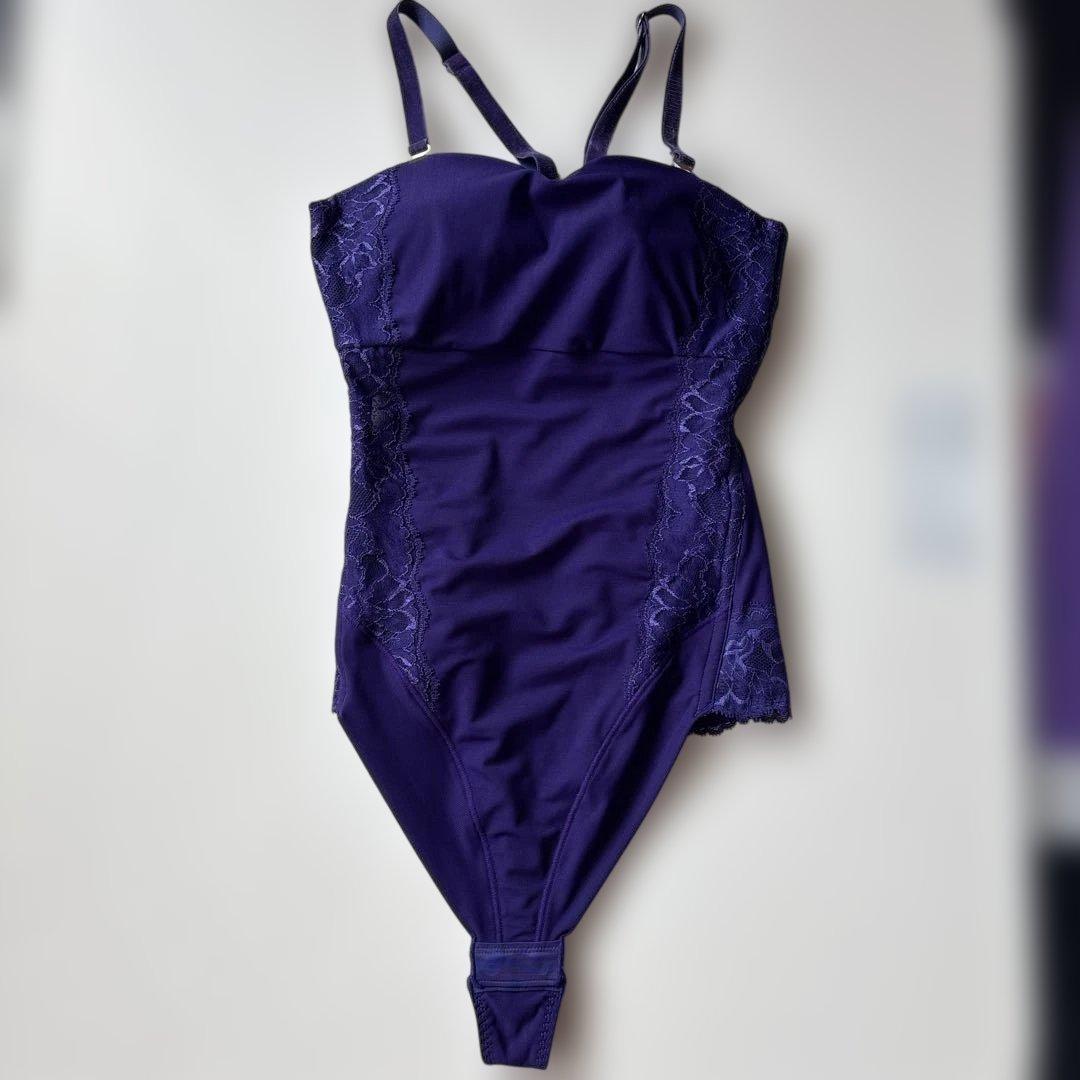 グラントイーワンズ　ボディースーツ　パープル　D75L　未使用　補正下着