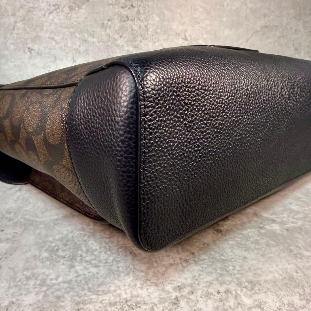 【美品】COACH コーチ メッセンジャーバッグ A4可 レザー