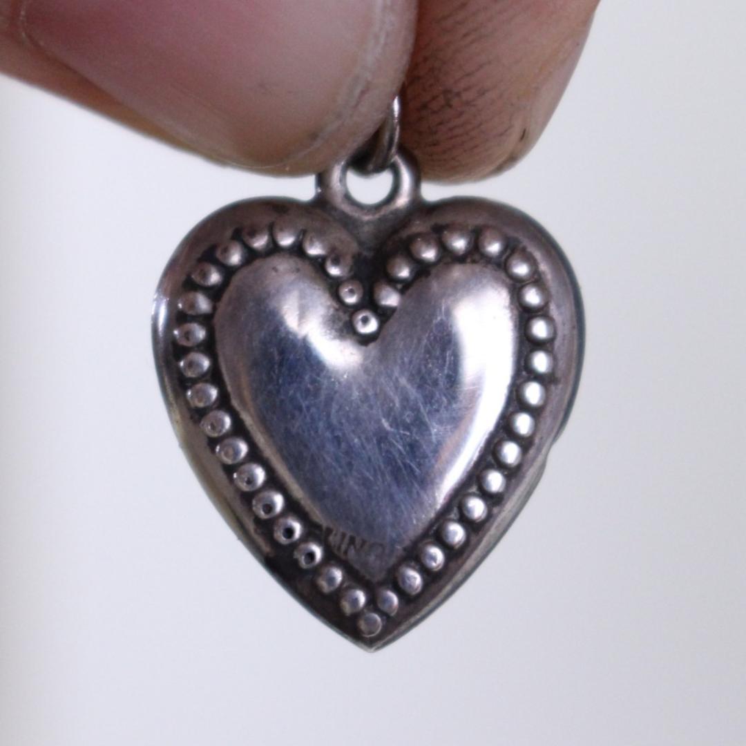 30s　スウィートハートジュエリー　WW2　古着に イニシャル　ピュアハート