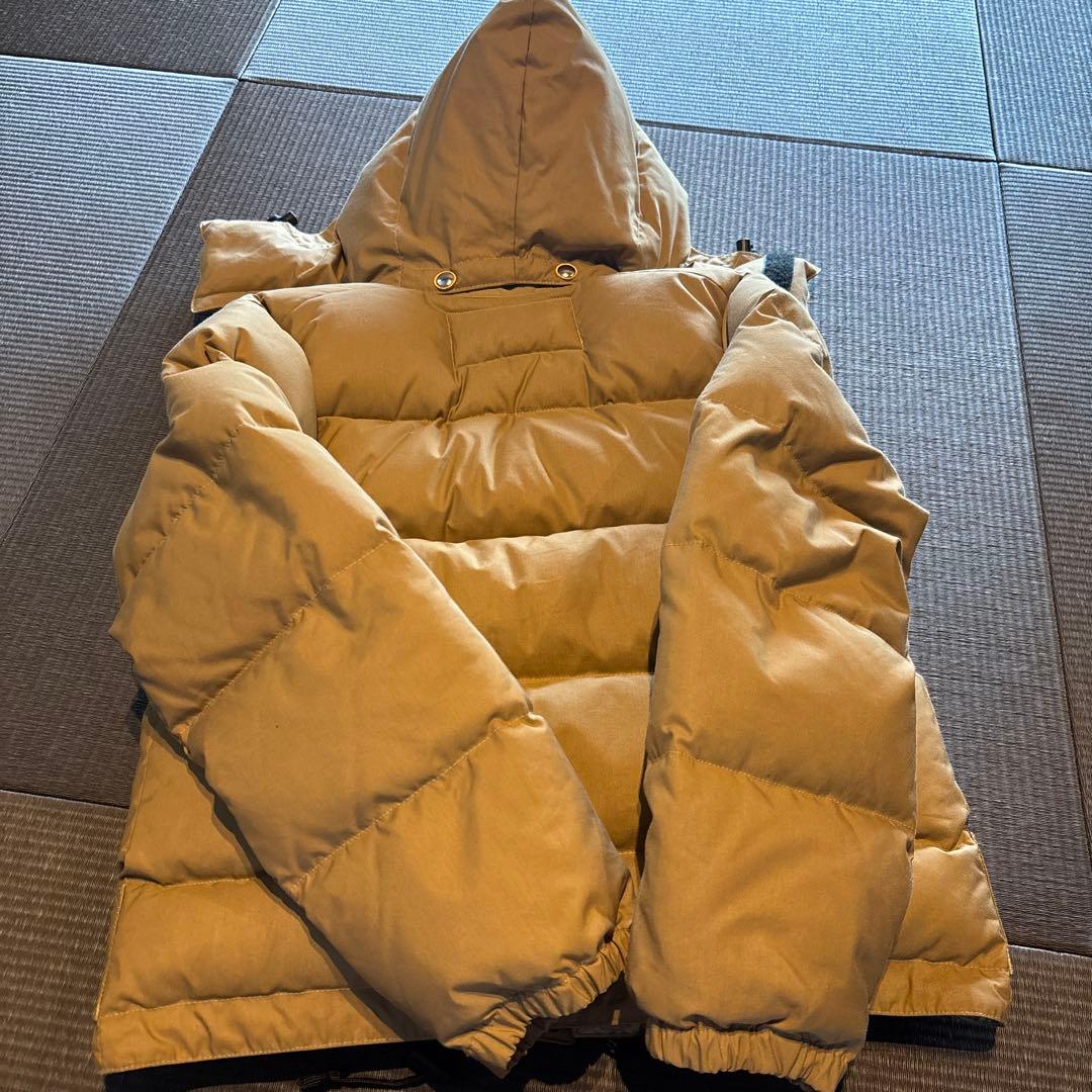 ベージュ フード付き FreeCITYダウンジャケット