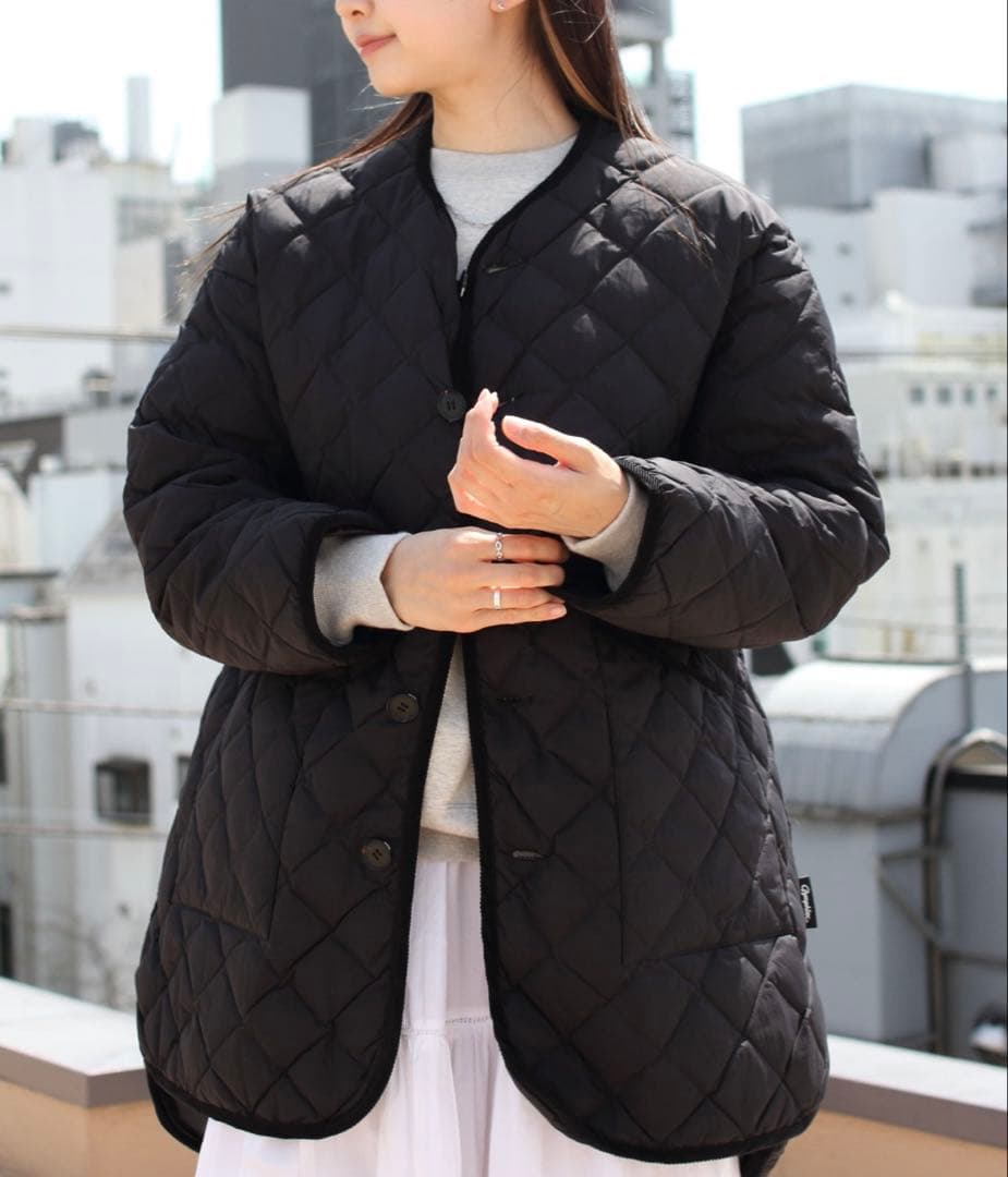 Gymphlexカラーレスハンドキルトダウンコート12