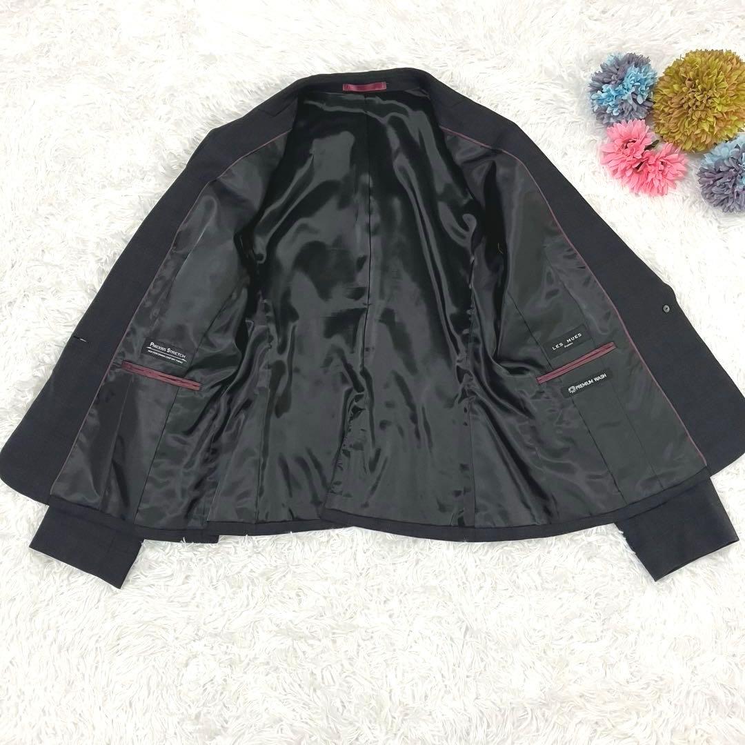 AOKI　レミュー　パンツスーツ　セットアップ　チェック柄　15号　ストレッチ