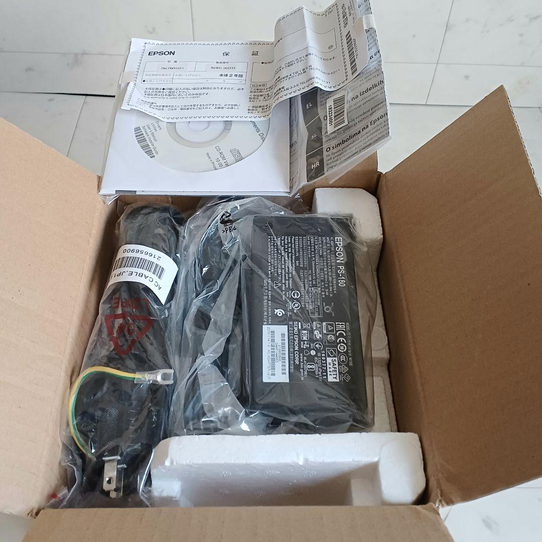 【未使用】Epson TM-T88VI プリンターとキャッシュドロワーセット